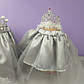 Костюм новорічний сніжинка 1-8 років спідниця сіра фатинова та корона 1 шт, фото 2