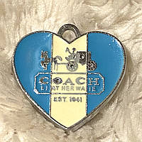 Підвіска з емаллю Серце Соаch (2*2 см)