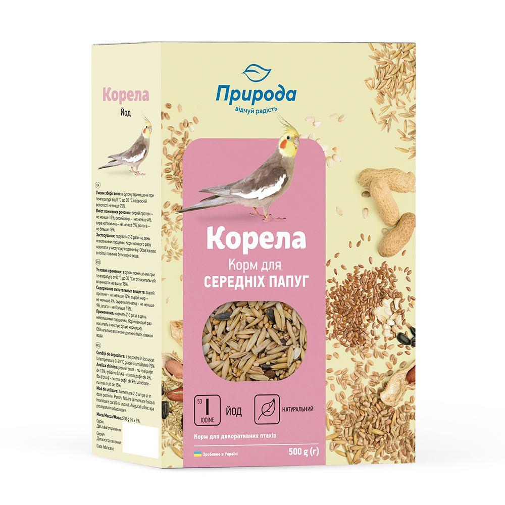 Корм для папуг Природа "Корела Йод" 500 г