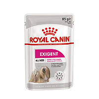 Влажный корм для чувствительных собак ROYAL CANIN EXIGENT LOAF паштет 85 г