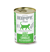 KIPPY Pate вологий корм для кішок паштет з кролятиною 400 г за 4 шт
