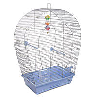 Клетка для птиц Природа "Арка большая" 44x27x75 см хром (голубая)