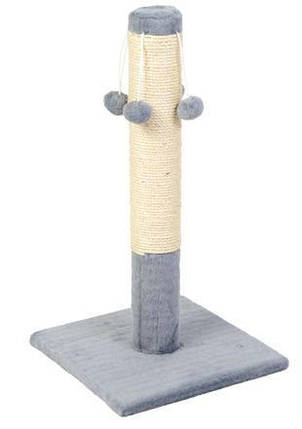 Дряпка-стовпчик Природа "Д04" сіра 37х37 см Висота 67 см, фото 1