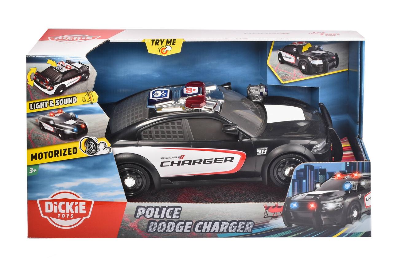 Полицейская машинка Dickie Toys «Додж Чарджер» детская игрушечная, 33 см (3308385) - фото 2 - id-p1528036830