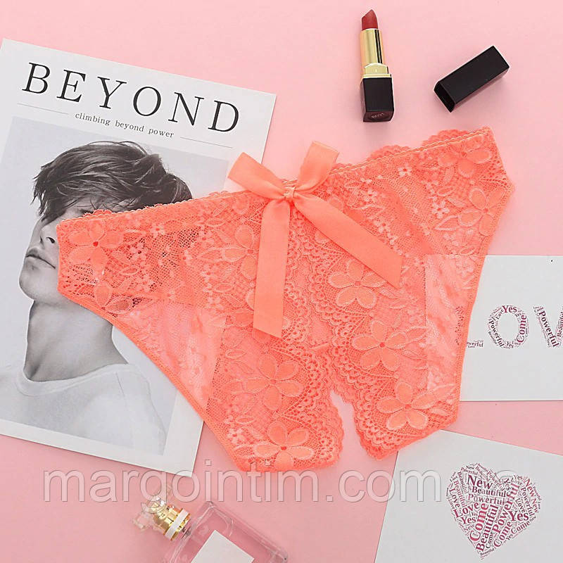 Трусики жіночі / Мереживні трусики з доступом 46 р. для рольових ігор, фото 1