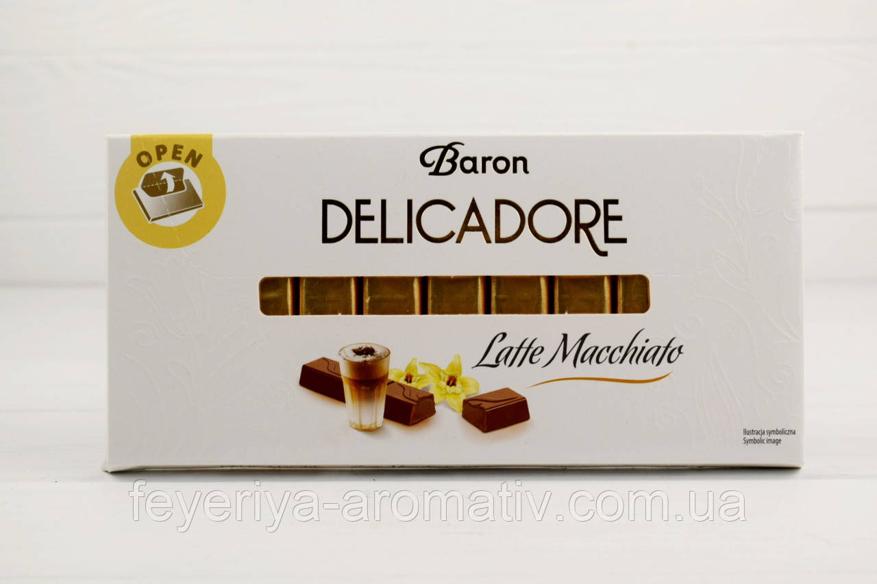 Шоколад молочний DelicaDore Latte Macchiato 200гр. (Польща)