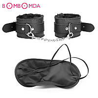 Наручники з маскою для очей – набір для бондажу та еротичних ігор