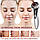 Багатофункціональний підтягувальний фотонний Масажер для шкіри обличчя та шиї зі світлодіодною підсвіткою, фото 4