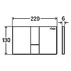 Кнопка змиву для інсталяції VIEGA Prevista 773304 000019913 подвійна глянцева чорна 105591, фото 2