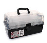 Ящик інструментальний 14,5" 365х215х200 мм розкладний 3 яруси, фото 2