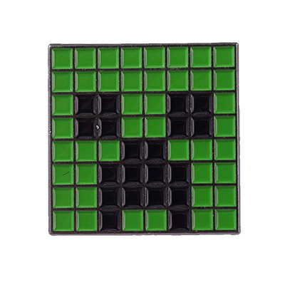 Значок Minecraft Creeper на кліпсах