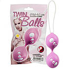 Рожеві вагінальні кульки "Twin Balls" від You2Toys