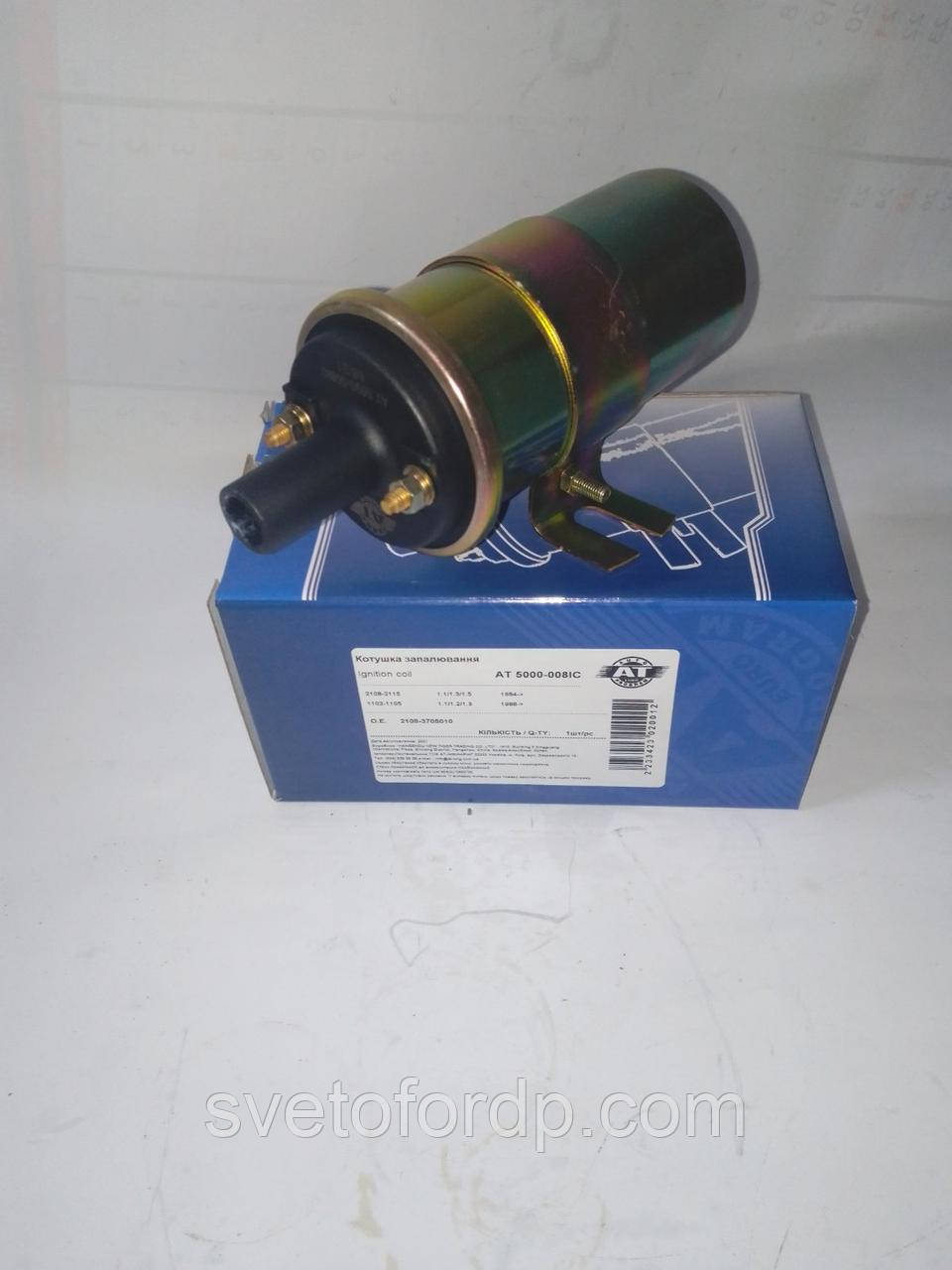 Котушка запалення ВАЗ 2108, 21083,  2109, 21093, 21099, Таврія 1102, 1103, 1105 AT 5000-008IC AT, фото 1