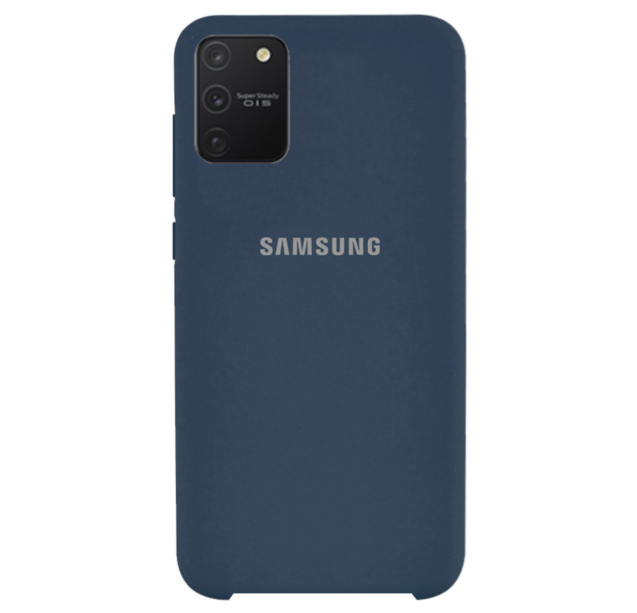 Чохол Silicone case для Samsung Premium S10 Lite Dark Blue (08) темно-синій, фото 1