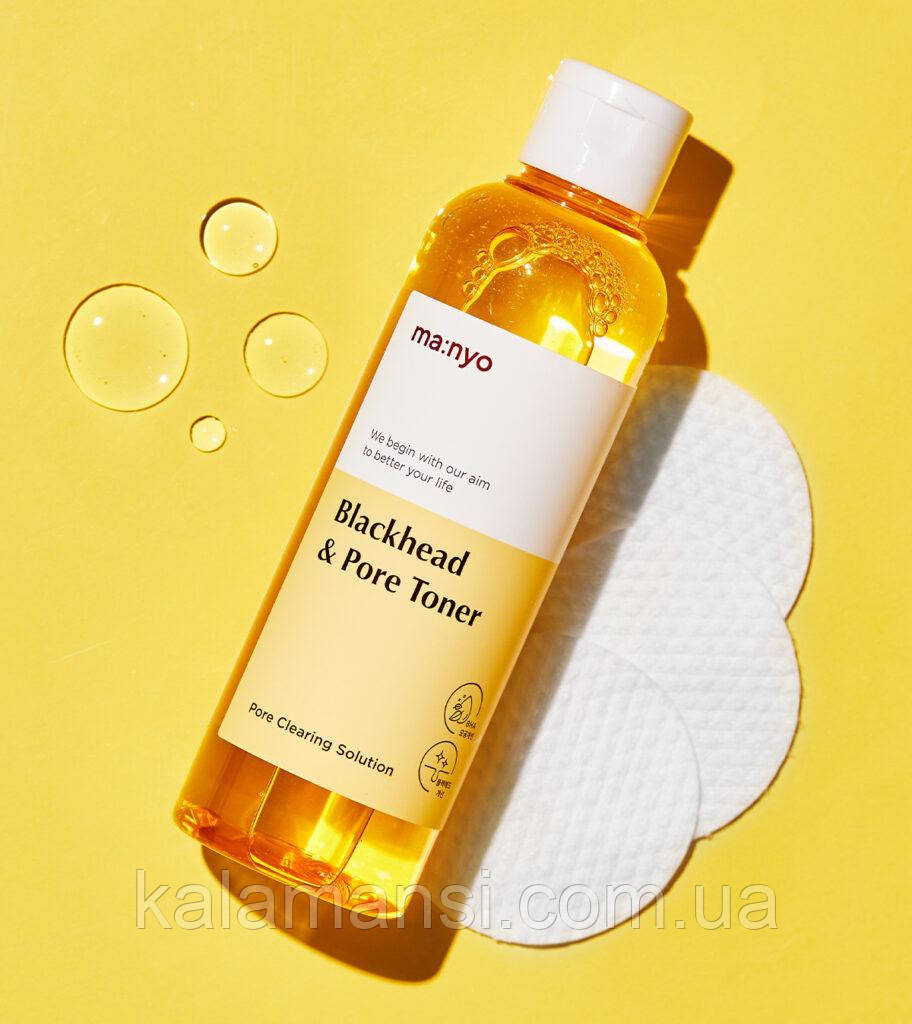 Розпродаж Очисний тонер проти чорних цяток і забитих пор Manyo Blackhead Pore Toner 210 мл (07.11.2025 р), фото 1