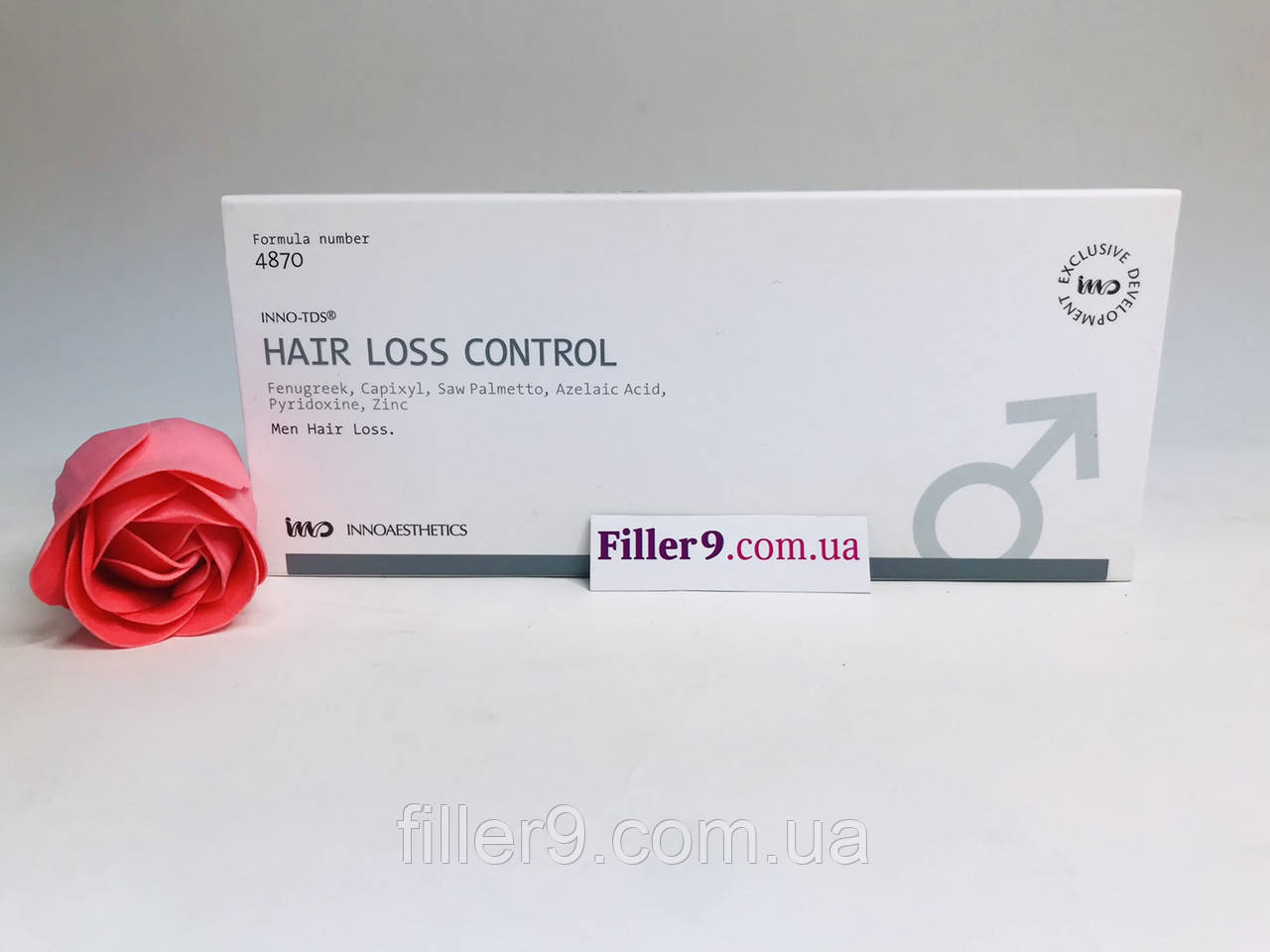 Innoaesthetics Hair Loss Control (хуа лос Контрол) Терапія алопеції в чоловіків і жінок, 4 шт. по 2.5 мл