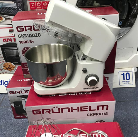 Кухонна машина Grunhelm GKM0018, 1800 Вт, 6 швидкостей, фото 1