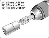 Перехідники Для Головок на Перфоратор SDS Plus Набір 3 шт YATO (YT-04686), фото 4