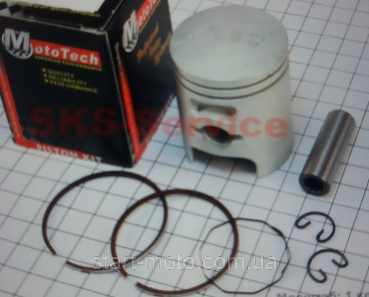 1-й ремонт Honda Dio AF18 27 | 28 Поршень комплект 65см3 43.25мм фірма MotoTech - Оригінал Тайвань, фото 1