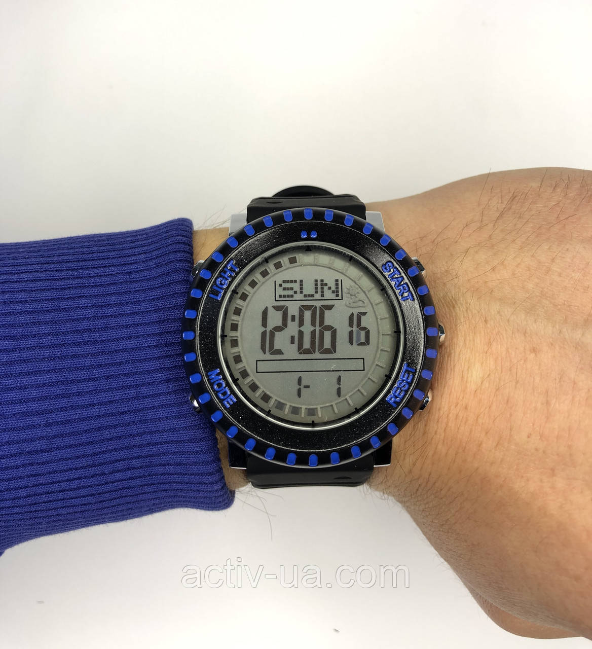 Годинник цифровий Sport Black SL з підсвіткою, секундомір, таймер, будильник
