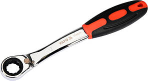 Ключ накидний вигнутий із тріскачкою 12 мм YATO YT-02374