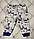 Піжама новорічна дитяча Тигрик символ 2022 року, р. 74, з начосом, фото 10
