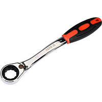 Ключ накидний вигнутий із тріскачкою 16 мм YATO YT-02378