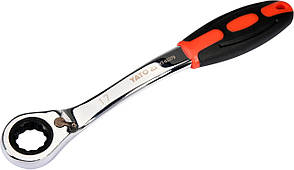 Ключ накидний вигнутий із тріскачкою 17 мм YATO YT-02379