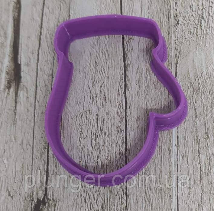 Вирубка для пряника пластикова Міні рукавичка 5 см, фото 1