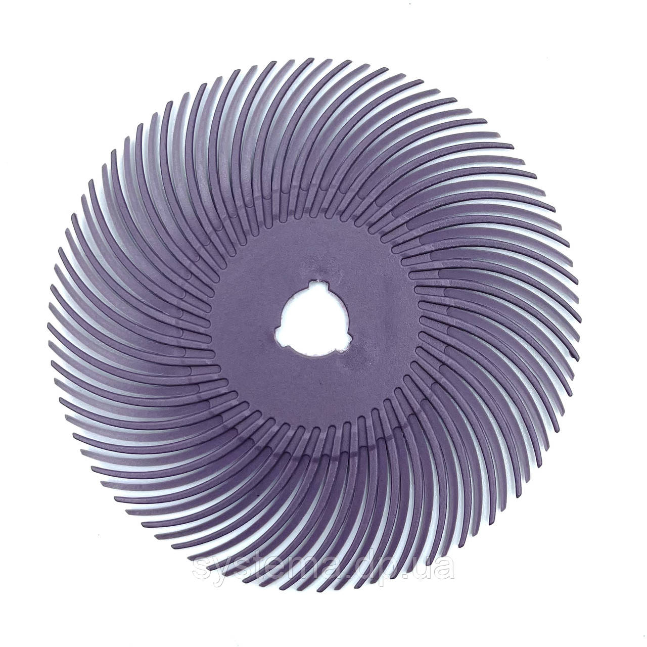 Радіальна абразивна щітка ø76х9 мм, P600, бузкова