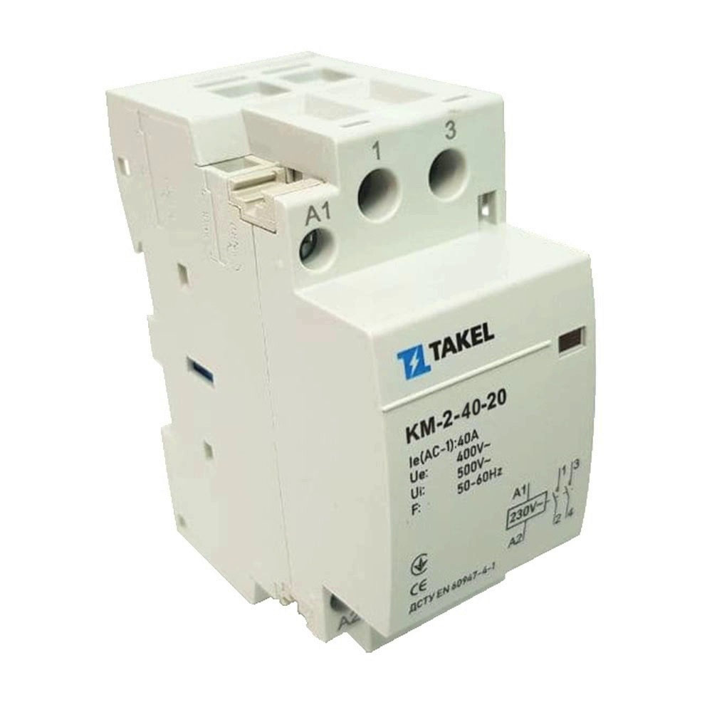 Контактор модульний КМ-2-40-20 63А 1НО+1НЗ