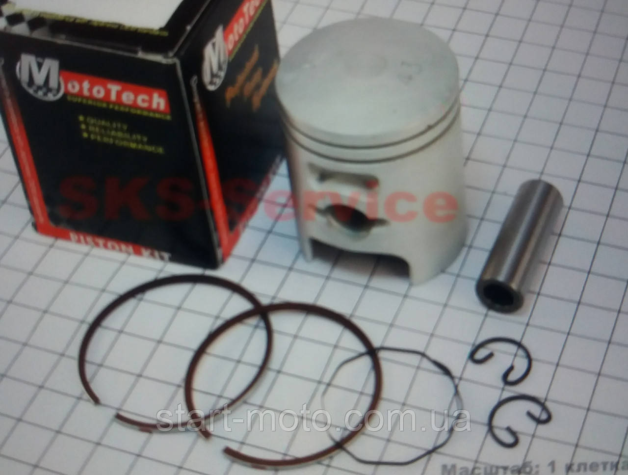 1-й ремонт Honda Lead AF20 Поршень комплект 65см3 43.25 мм фірма MotoTech - Оригінал Тайвань, фото 1