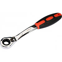 Ключ накидний вигнутий із тріскачкою 9 мм YATO YT-02371