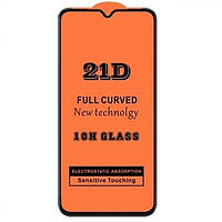 Захисне скло Fiji 21D Full Glue для Tecno POP 5 (BD2p) чорне 0,3 мм в упаковці