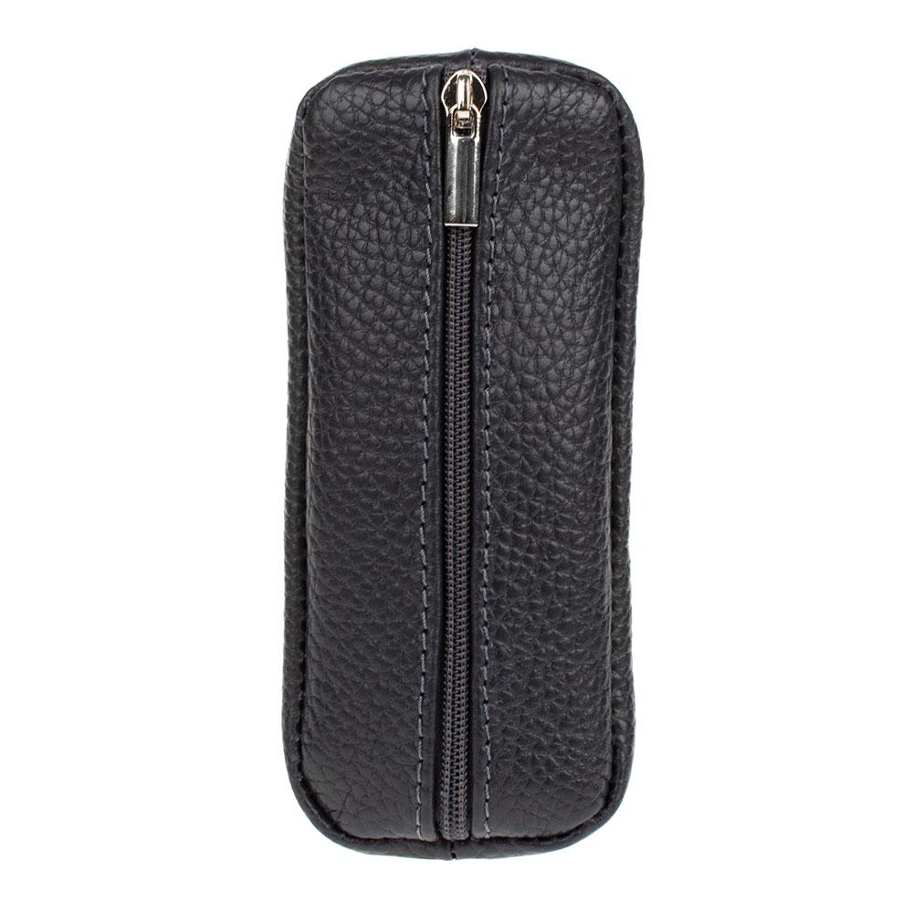 Кожаная ключница карманная (для сумки) на молнии KAFA "Плоская" - цвета и кожа в ассортименте - фото 2 - id-p1528142984