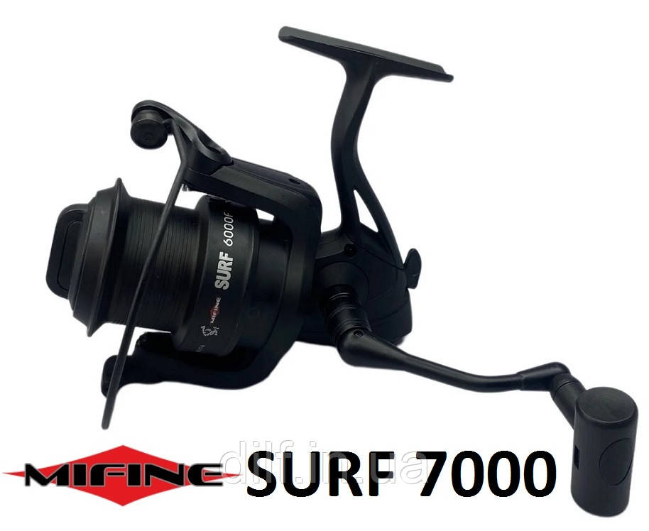 Котушка Mifine Surf 7000F (7+1bb) з прямою шпулею (карпова, серфова)