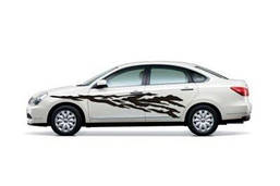 Наклейка на автомобіль «Смуги 11» з оракалу