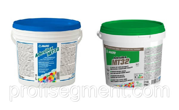 Готовый вододисперсионный клей для тяжелых настенных материалов Mapei Adesilex MT32 20 10 кг, Харьков, фото 2