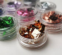 Фольга жати, сонячне золото в банці, колір в асортименті