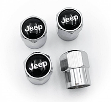 Ковпачки на ніпель, золотник із логотипом Jeep, хром