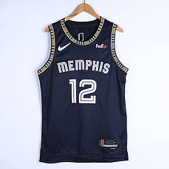 Баскетбольна майка джерсі Морант 12 Мемфіс Гризліс сезон 2022 Nike Morant Memphis Grizzlies