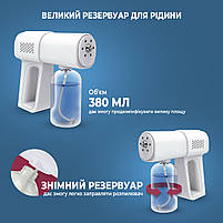 Ручний портативний розпилювач для дезінфектора Nano Spray Machine K5. Для швидкої дезінфекції приміщень, фото 6