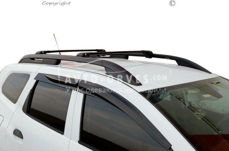 Поперечини на рейлінги Renault Duster 2025-… 2 кольори - тип: crosswing, колір: сірий, фото 1
