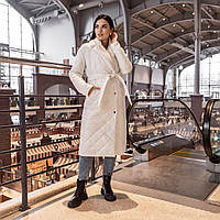 Модне молодіжне жіноче  пальто "Стокгольм ", біле