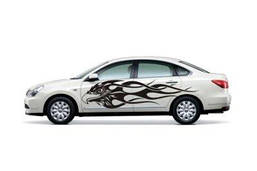 Наклейка на автомобіль «Полум'яний орел» з оракалу