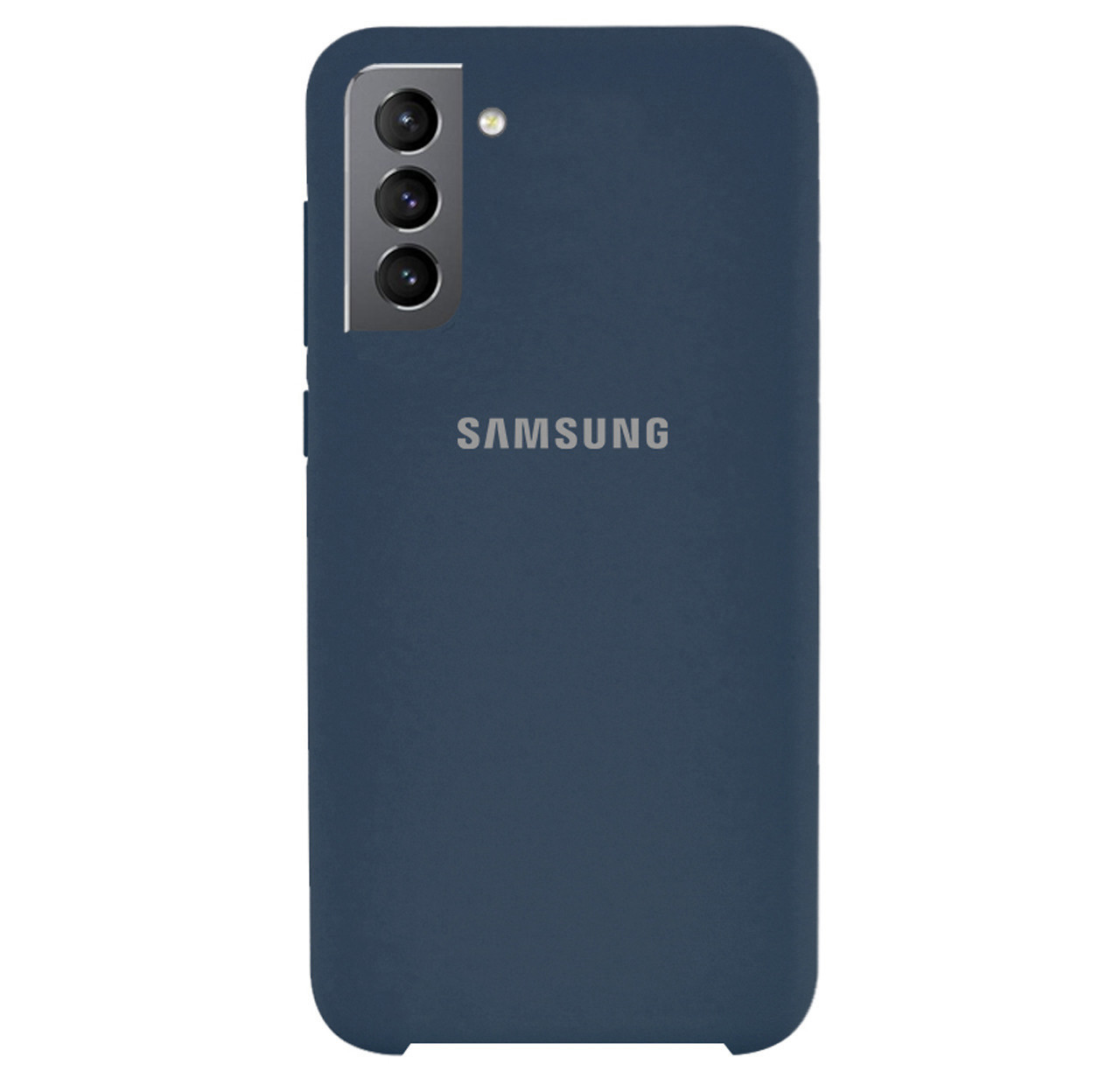 Чохол Silicone case для Samsung Premium S21 Plus Dark Blue (08) темно-синій, фото 1