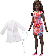 Кукла Барби Я могу быть Доктор Barbie Careers Doctor Doll, Brunette Hair Curvy GYT29