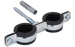 Walraven BIS Cobra Подвійні хомути з epdm із шурупом-гвинтом і дюбелем у комплекті 25-29 мм (0802129)