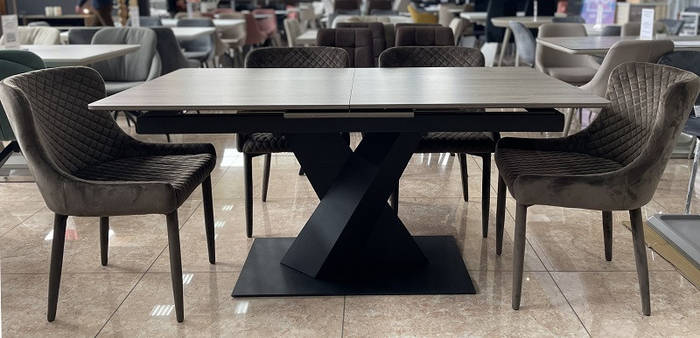 Купить Большой раскладной стол в стиле Лофт TML-680 пепельный дуб ...