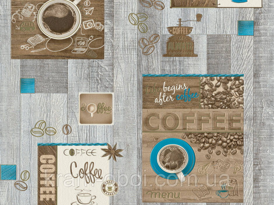 Шпалери КФТБ вінілові на паперовій основі супер мийка 10 м*0,53 9В49 5804-03, фото 1